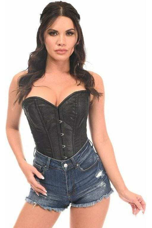 Daisy Corsets Lavish Black Brocade Corset - Daisy Corsets - Flyclothing LLC