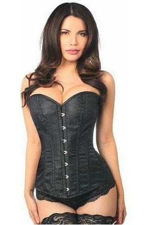 Daisy Corsets Lavish Black Brocade Corset - Daisy Corsets - Flyclothing LLC
