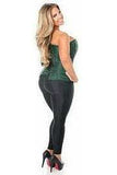 Daisy Corsets Lavish Dark Green Brocade Corset - Daisy Corsets - Flyclothing LLC