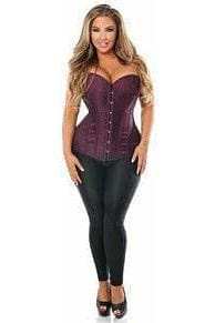 Daisy Corsets Lavish Plum Brocade Corset - Daisy Corsets - Flyclothing LLC