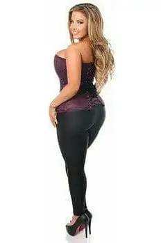 Daisy Corsets Lavish Plum Brocade Corset - Daisy Corsets - Flyclothing LLC