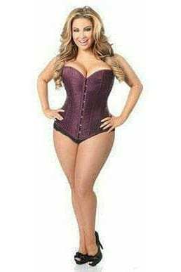 Daisy Corsets Lavish Plum Brocade Corset - Daisy Corsets - Flyclothing LLC