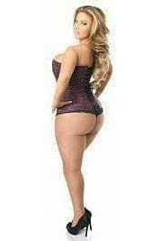 Daisy Corsets Lavish Plum Brocade Corset - Daisy Corsets - Flyclothing LLC