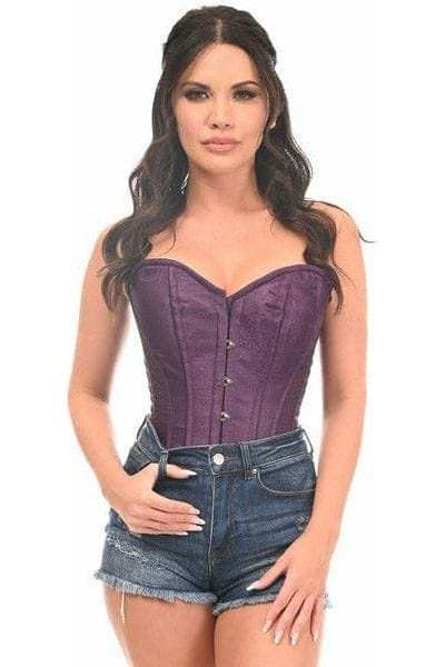 Daisy Corsets Lavish Plum Brocade Corset - Daisy Corsets - Flyclothing LLC