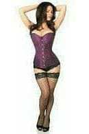 Daisy Corsets Lavish Plum Brocade Corset - Daisy Corsets - Flyclothing LLC