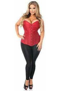 Daisy Corsets Lavish Wine Brocade Corset - Daisy Corsets - Flyclothing LLC
