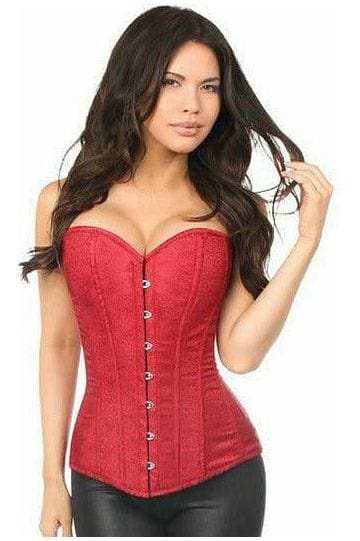Daisy Corsets Lavish Wine Brocade Corset - Daisy Corsets - Flyclothing LLC