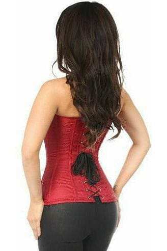 Daisy Corsets Lavish Wine Brocade Corset - Daisy Corsets - Flyclothing LLC
