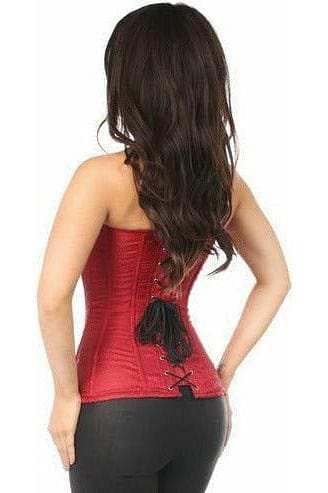 Daisy Corsets Lavish Wine Brocade Corset - Daisy Corsets - Flyclothing LLC