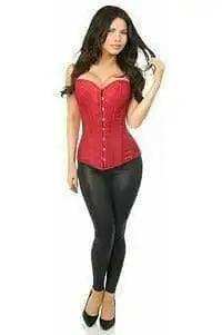 Daisy Corsets Lavish Wine Brocade Corset - Daisy Corsets - Flyclothing LLC