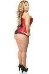 Daisy Corsets Lavish Wine Brocade Corset - Daisy Corsets - Flyclothing LLC