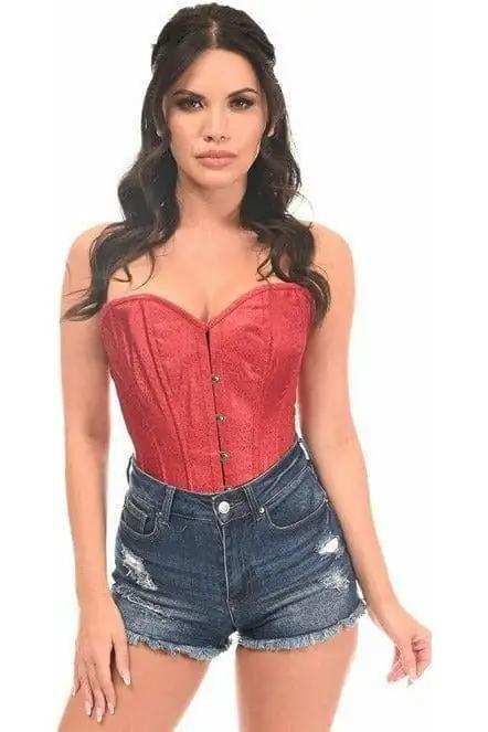 Daisy Corsets Lavish Wine Brocade Corset - Daisy Corsets - Flyclothing LLC
