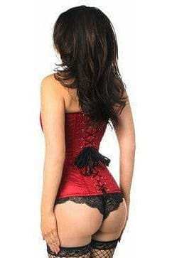 Daisy Corsets Lavish Wine Brocade Corset - Daisy Corsets - Flyclothing LLC