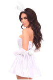 Daisy Corsets Lavish 5 PC White Bunny Corset Costume - Daisy Corsets - Flyclothing LLC