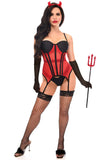 Daisy Corsets Lavish 4 PC Sexy Devilish Diva Lingerie Costume - Daisy Corsets - Flyclothing LLC