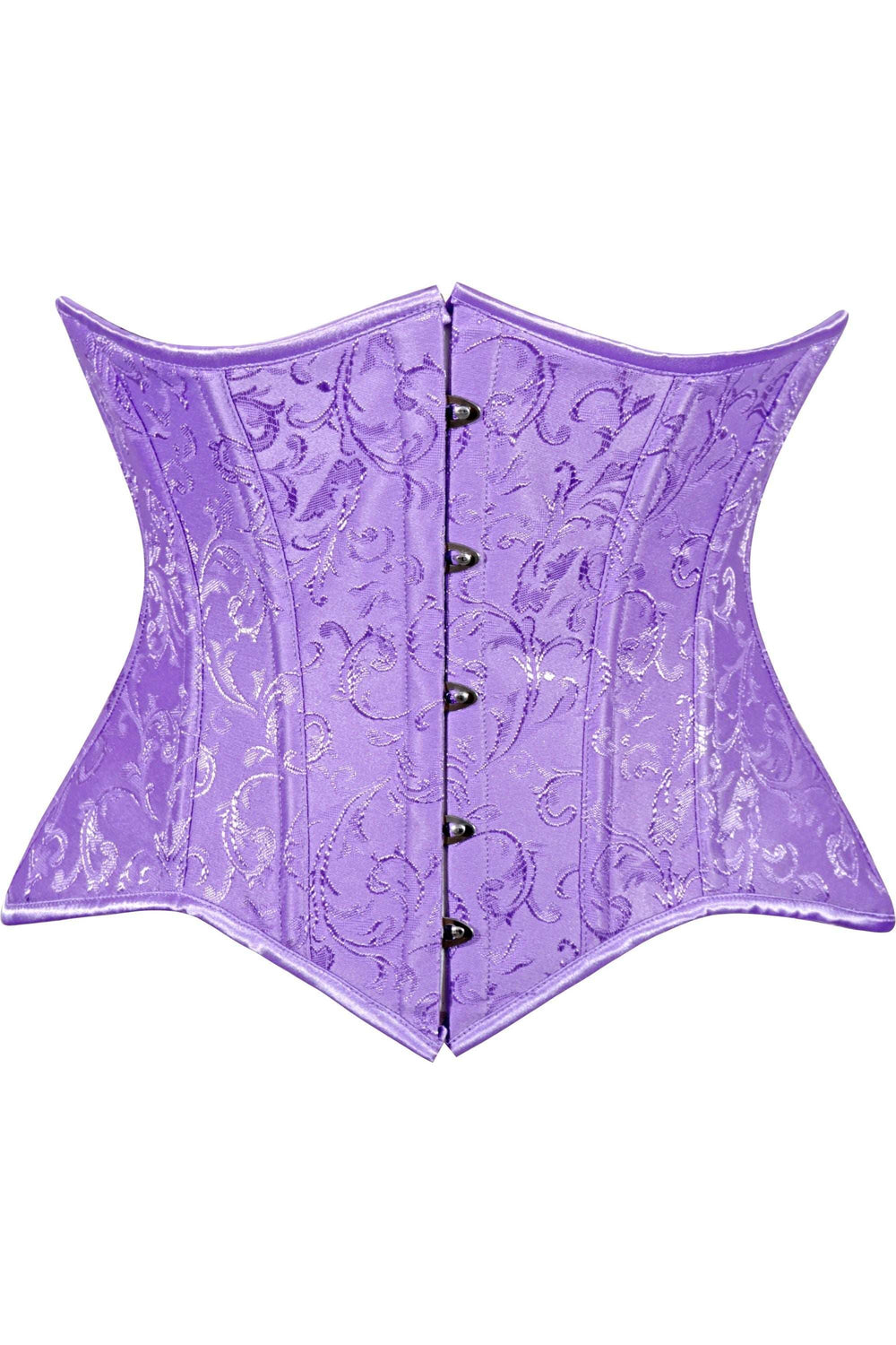 Daisy Corsets Lavish Lt Purple Brocade Waist Cincher Under Bust Corset w/Front Busk Closure - Daisy Corsets - Flyclothing LLC