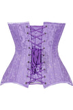 Daisy Corsets Lavish Lt Purple Brocade Waist Cincher Under Bust Corset w/Front Busk Closure - Daisy Corsets - Flyclothing LLC