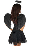 Daisy Corsets Lavish 3 PC Dark Angel Corset Dress Costume - Daisy Corsets - Flyclothing LLC