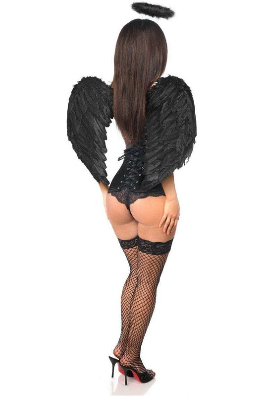 Daisy Corsets Lavish 3 PC Dark Angel Corset Costume - Daisy Corsets - Flyclothing LLC