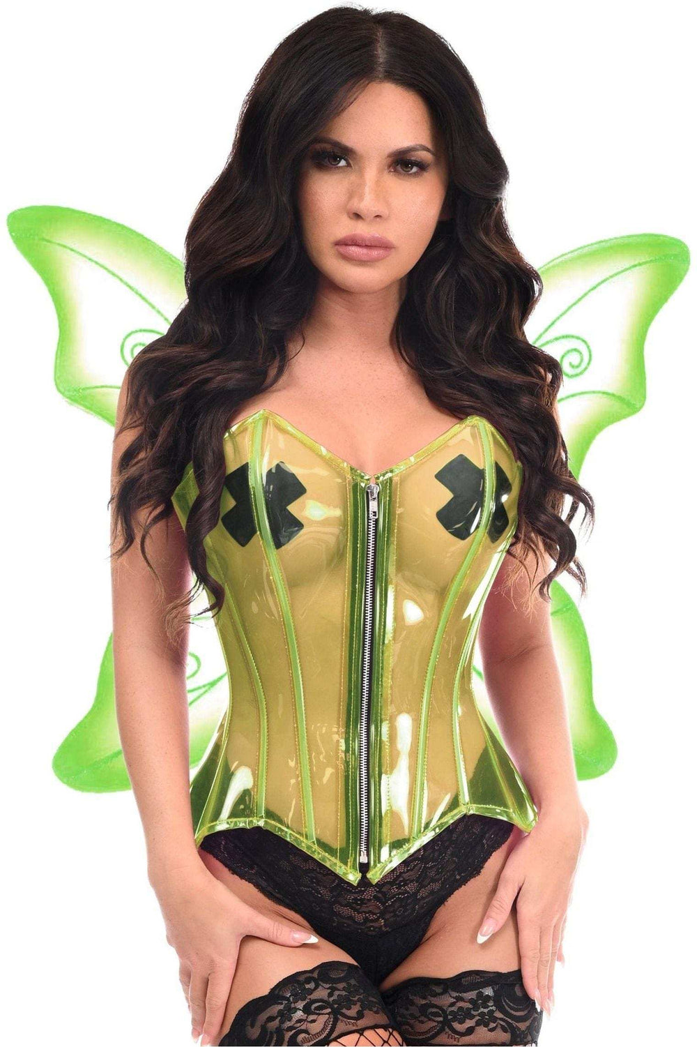 Daisy Corsets Lavish 2 PC Green Pixie Corset Costume - Daisy Corsets - Flyclothing LLC