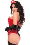Daisy Corsets Lavish 4 PC Clear Pin-Up Nurse Corset Costume - Daisy Corsets - Flyclothing LLC
