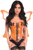 Daisy Corsets Lavish 2 PC Clear Orange Pixie Fairy Corset Costume - Daisy Corsets - Flyclothing LLC