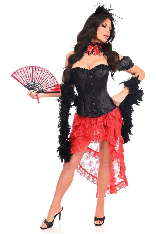 Daisy Corsets Lavish 6 PC Saloon Girl Corset Costume - Daisy Corsets - Flyclothing LLC