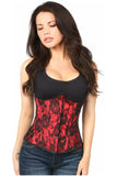 Daisy Corsets Lavish Red Underbust Corset w/Black Lace Overlay - Daisy Corsets - Flyclothing LLC