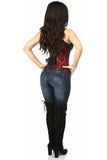 Daisy Corsets Lavish Red Underbust Corset w/Black Lace Overlay - Daisy Corsets - Flyclothing LLC