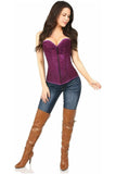 Daisy Corsets Lavish Magenta Lace Overbust Corset w/Zipper - Daisy Corsets - Flyclothing LLC