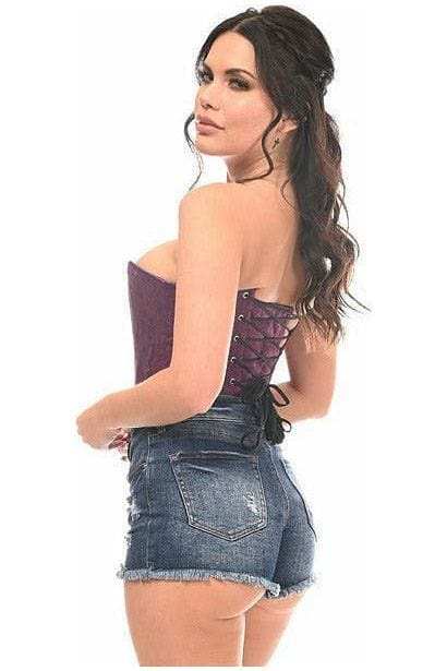 Daisy Corsets Lavish Magenta Lace Overbust Corset w/Zipper - Daisy Corsets - Flyclothing LLC