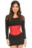 Daisy Corsets Lavish Red Satin Mini Cincher - Daisy Corsets - Flyclothing LLC