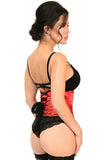 Daisy Corsets Lavish Red Satin Mini Cincher - Daisy Corsets - Flyclothing LLC