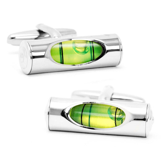 Green Level Cufflinks - Cufflinks.com - Flyclothing LLC