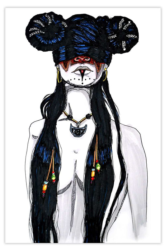 Black Market Art Company Lana Print - Black Market Art Company - Flyclothing LLC