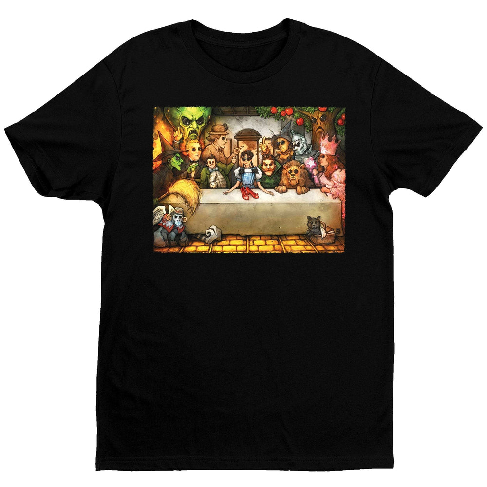 Last Supper of Oz T-Shirt - Black - Get Down Art - Flyclothing LLC