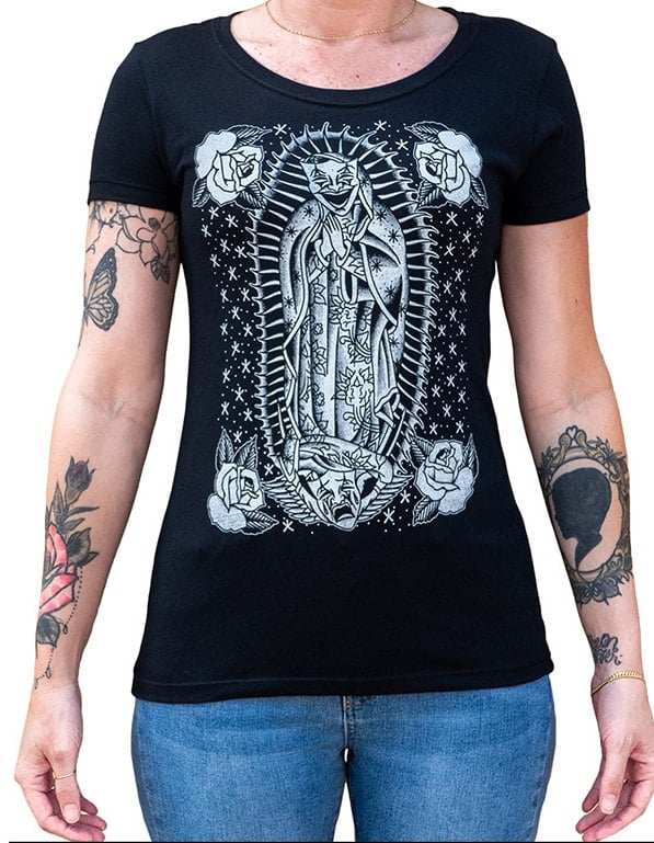 Black Market Art Company Laugh Now Cry Later Women's Loose Neck T-Shirt - Black Market Art Company - Flyclothing LLC