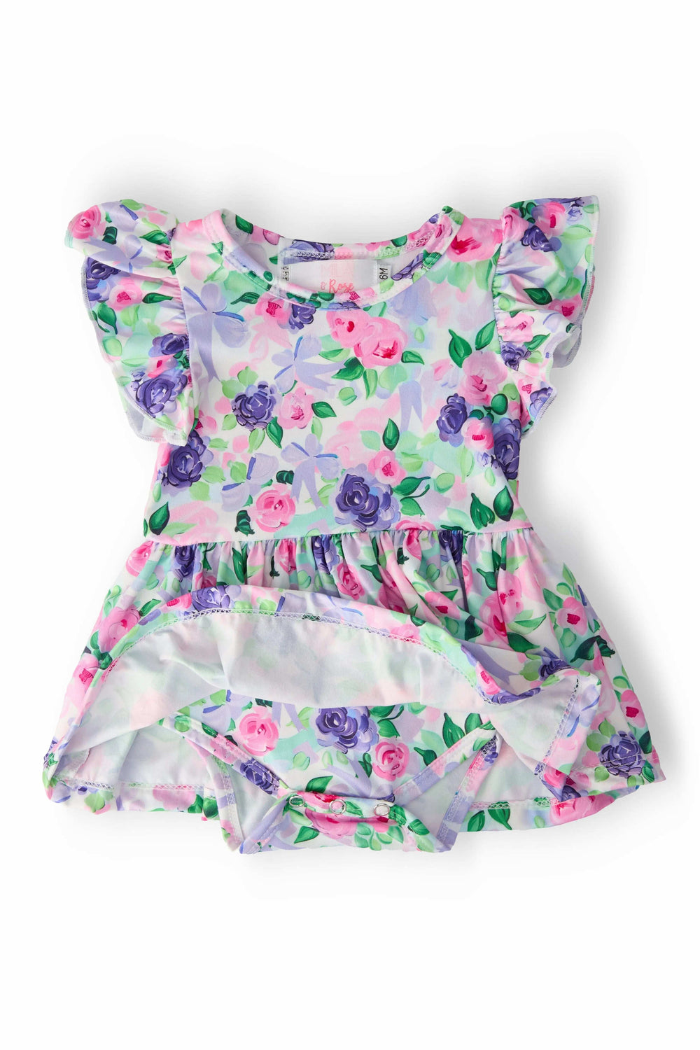 Lavender Love S/S Flutter Twirl Bodysuit - Mila & Rose ® - Flyclothing LLC