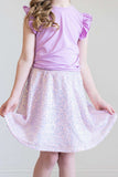 Lavender Sequin Twirl Skort - Mila & Rose ® - Flyclothing LLC