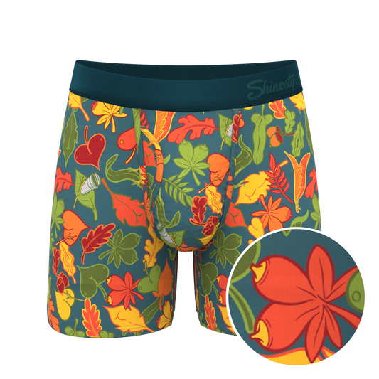 The Leaf Peeps | Naughty Leaves Ball Hammock® Pouch Underwear With Fly - Shinesty - Flyclothing LLC