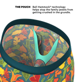 The Leaf Peeps | Naughty Leaves Long Leg Ball Hammock® Pouch Underwear With Fly - Shinesty - Flyclothing LLC