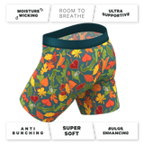 The Leaf Peeps | Naughty Leaves Long Leg Ball Hammock® Pouch Underwear With Fly - Shinesty - Flyclothing LLC