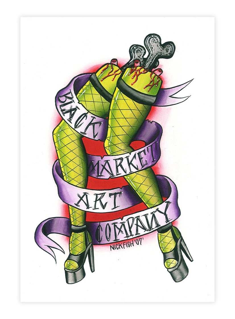 Black Market Art Company Legs Print - Black Market Art Company - Flyclothing LLC