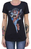 Black Market Art Company Liberty Women's Loose Neck T-Shirt - Black Market Art Company - Flyclothing LLC