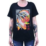 Black Market Art Company Life's Journey Women's Loose Flow T-Shirt - Black Market Art Company - Flyclothing LLC