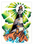 Black Market Art Company Light House Print - Black Market Art Company - Flyclothing LLC
