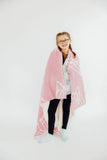 Light Pink Cowgirl Cozy Blanket