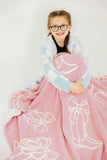 Light Pink Cowgirl Cozy Blanket - Mila & Rose ® - Flyclothing LLC