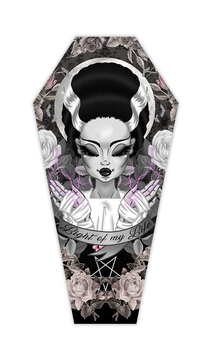 Black Market Art Company Light of My Life & Stretched Canvas Coffin Print - Black Market Art Company - Flyclothing LLC