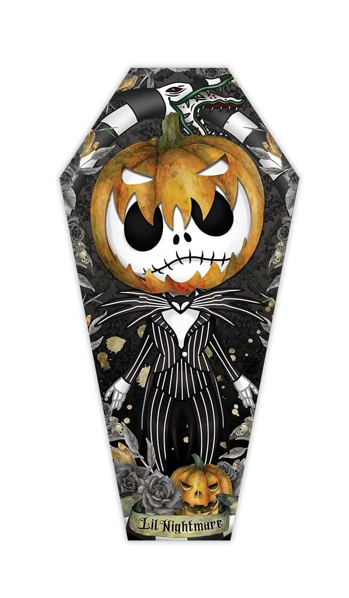 Black Market Art Company Lil Nightmare & Stretched Canvas Coffin Print - Black Market Art Company - Flyclothing LLC